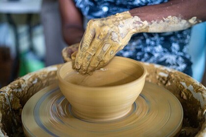 Bajan Nature Art Tour: Flower Forest, Pottery and Cave Adventure