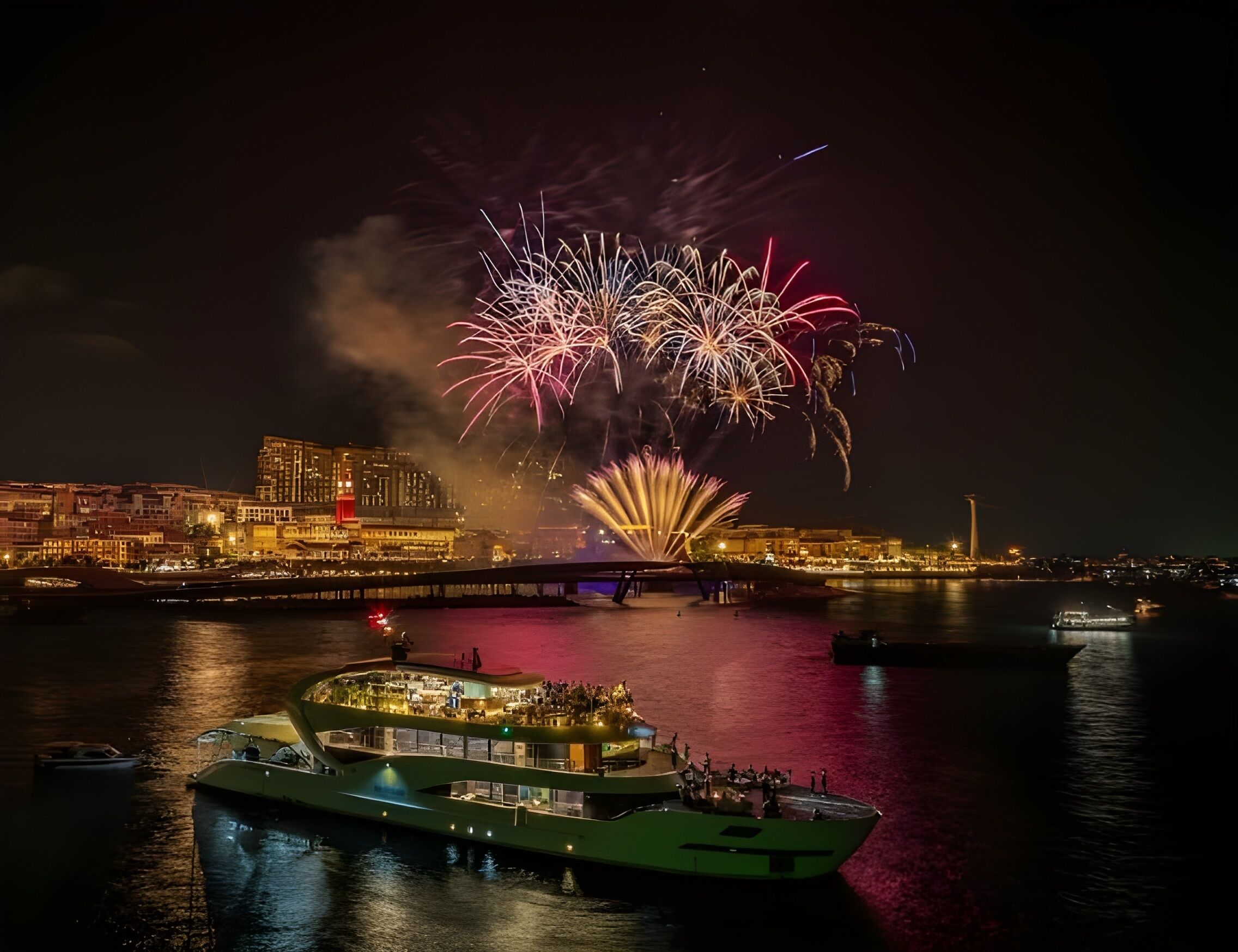 Vietnam: Nautilus Cruise: Night Party, Fireworks & Sunset Town Experience