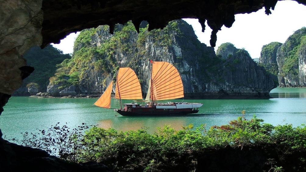 Sailboat in Halong Bay