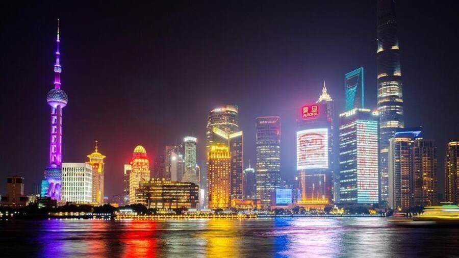 Night view in Lujiazui, Shanghai