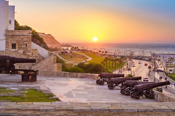 Panoramic view of Tangier’s coastline — where the Atlantic meets the Mediterranean.