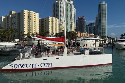 Private 3 Hour Miami Tour aboard Great White 50FT Power Catamaran