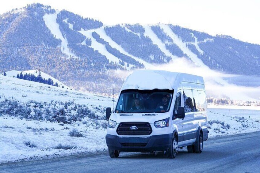 High Top Ford Van with 8 Window Seats