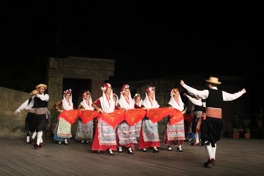 Costumed performers in Greece