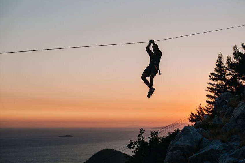 Sunset Zipline Dubrovnik Experience