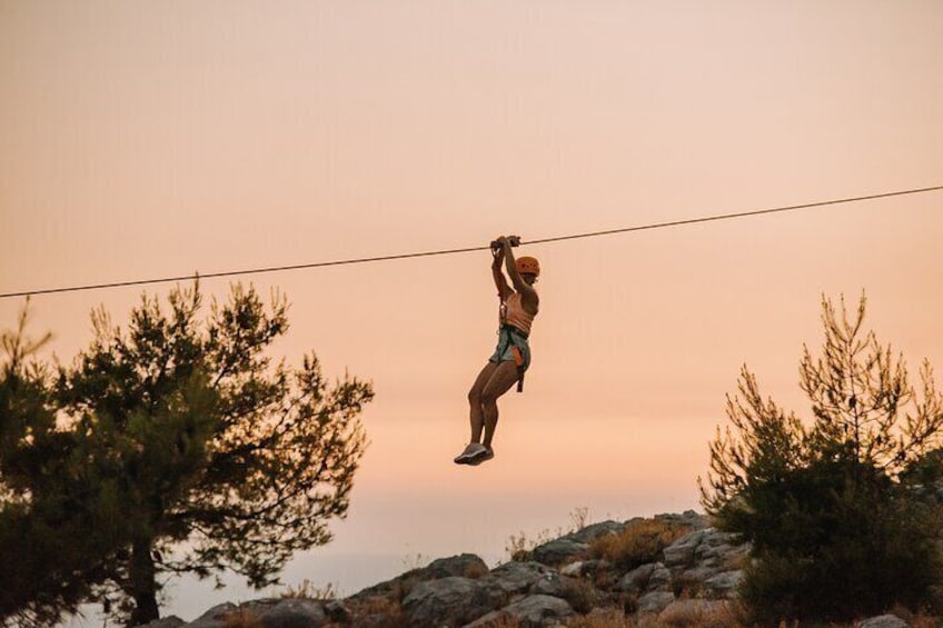 Sunset Zipline Dubrovnik Experience