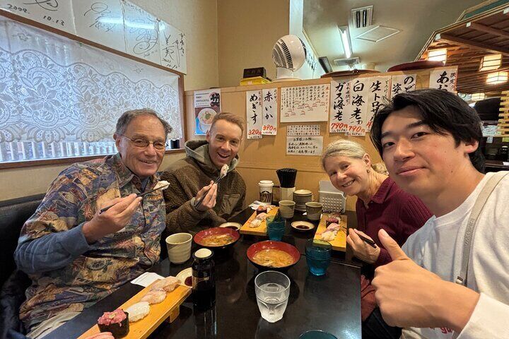 Photo at the sushi restaurant we visited!