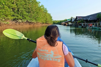 Recorrido por los manglares de Lanta con kayak en una cueva marina en Koh T...
