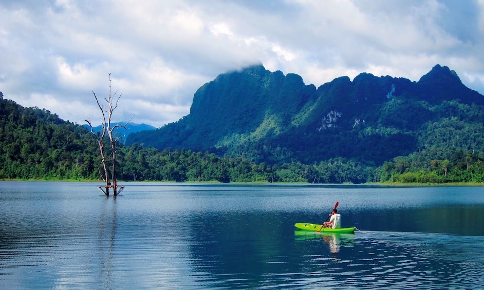 One Day Tour by Longtail Boat on Cheow Lan Lake from Krabi