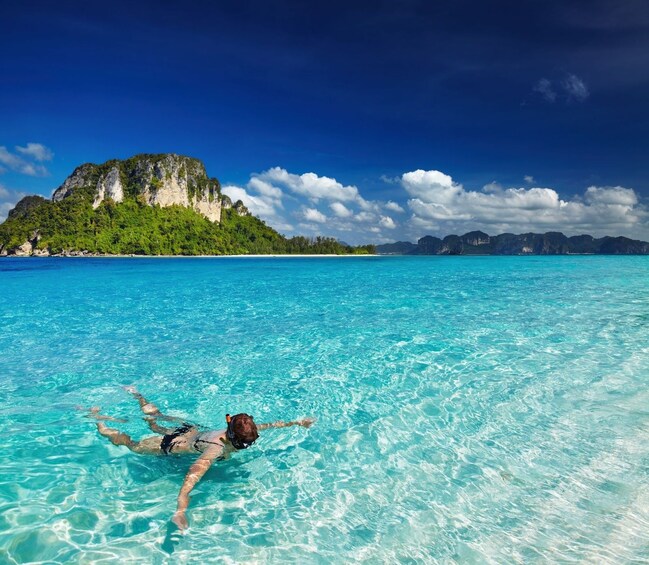 4 Island Tour by Traditional Big Longtail Boat from Krabi