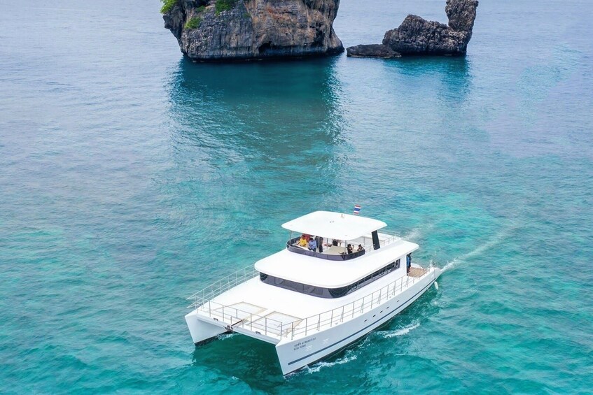 Luxury Sunset Cruise at Krabi's Coastlin with Power Catamaran
