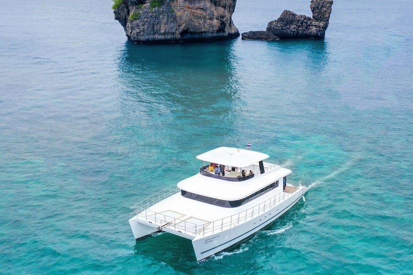 Luxury Sunset Cruise at Krabi's Coastlin with Power Catamaran