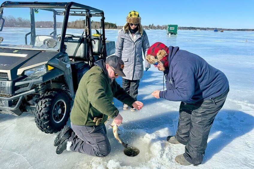 Bangor, Maine Icefishing Experience