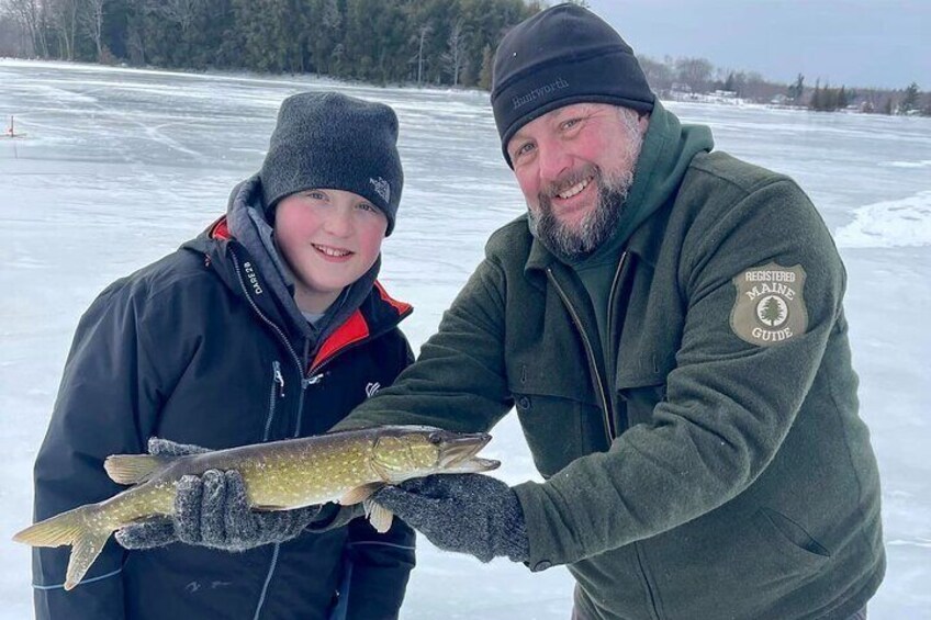 Bangor, Maine Icefishing Experience