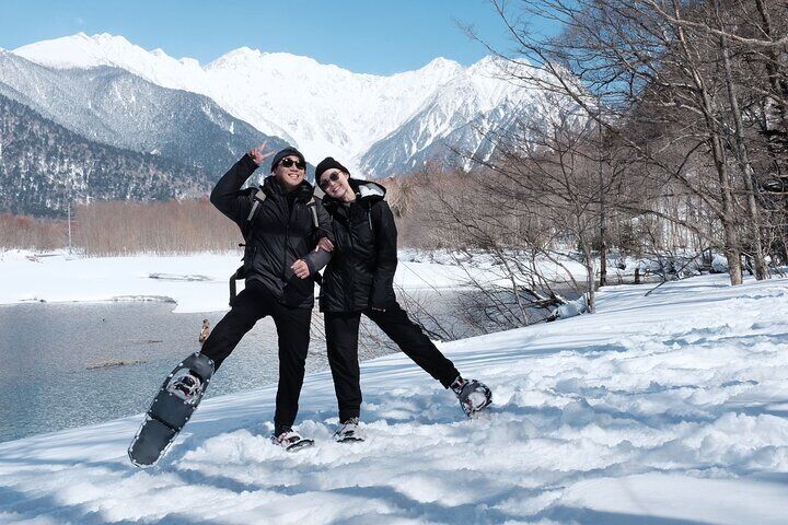 Japan Alps Kamikochi Taisho Pond Snowshoe Trekking Tour