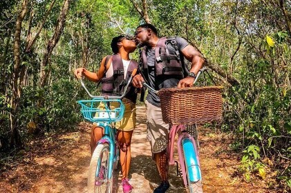 Chemuyil Cenotes; Swim and Bike Adventure