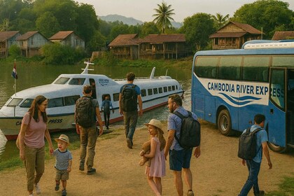 Phnom Penh to Siem Reap: Scenic Express Boat & Bus Journey