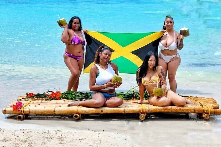 Bamboo Bliss Drone Photoshoot in Caribbean Sea