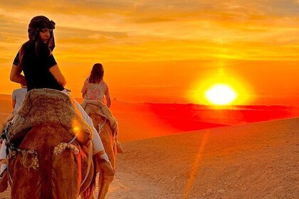Marrakech Agafay Desert Sunset Camel Ride and Dinner Show