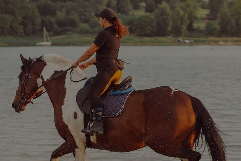 Horse Riding by the Lake