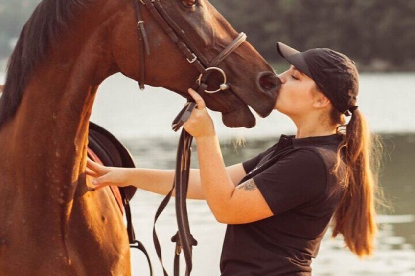 Horse Riding by the Lake