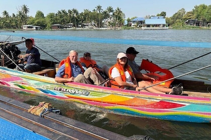 Kanchanaburi: Private Longtail boat Khao Poon, Skywalk, Farm café