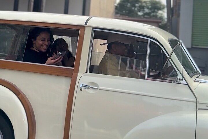 Fun Classic Ride with Open Windows