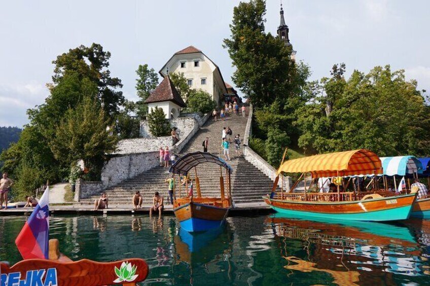 Enjoy the boat ride on Lake Bled and Castle