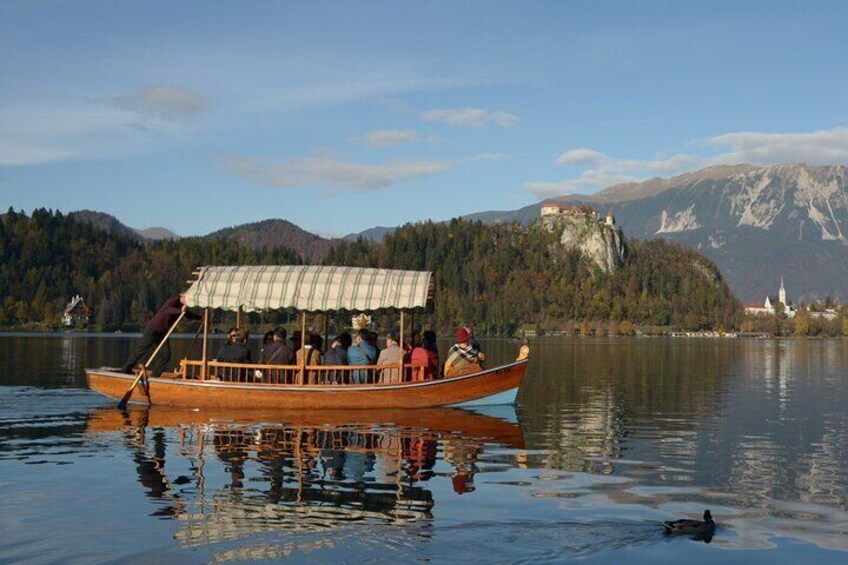 Enjoy the boat ride on Lake Bled and Castle