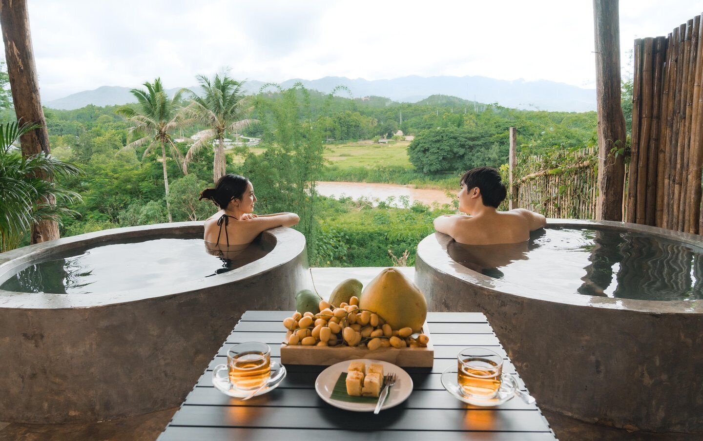 Pai: Sunset Onsen Experience w/ Transfers from Puripai Villa