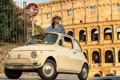 Rome Free Fiat Cinquecento Tour with Photoshoot