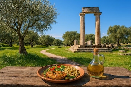 Olive Oil and traditional lunch in Anc Olympia from Katakolo