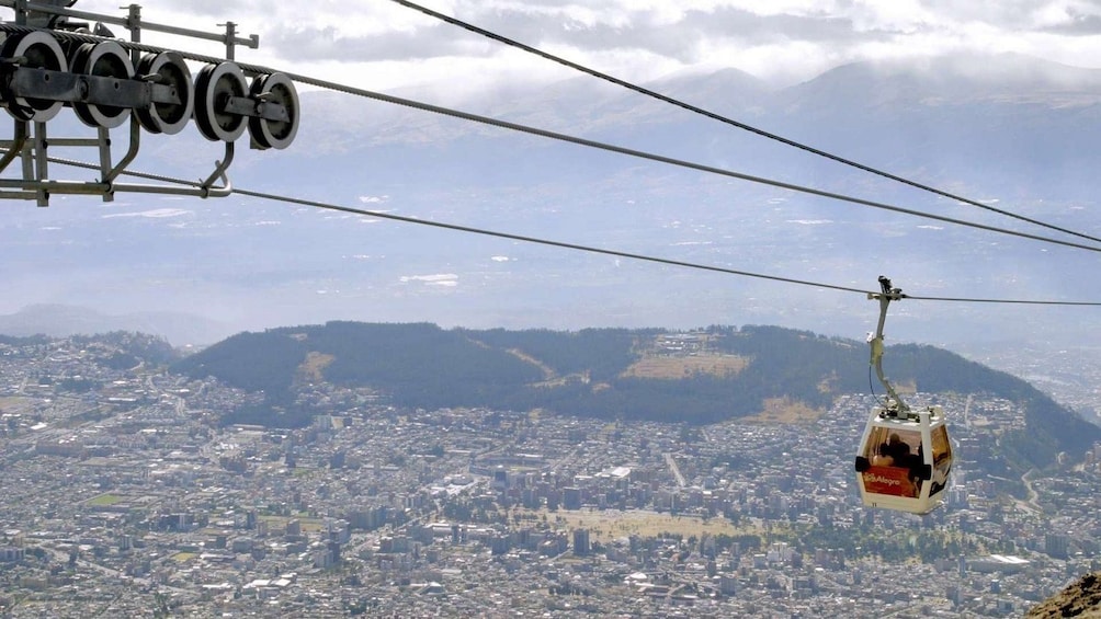 Gondola above Quito