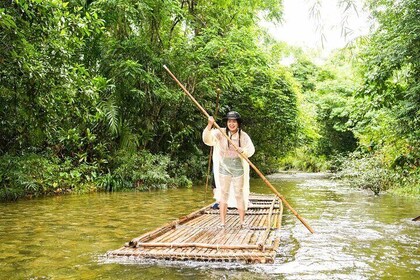 Tropical Jungle Bamboo Rafting Experience from Khao Lak