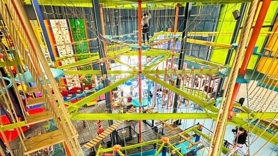 High Ropes Course with Zip Rails
