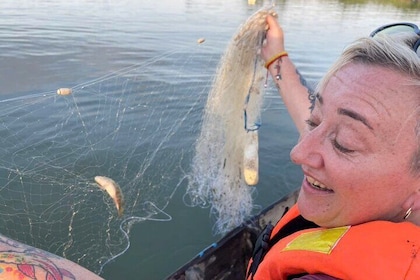 Cycling Fishing net Rice Wine and Noodle Making for Lunch