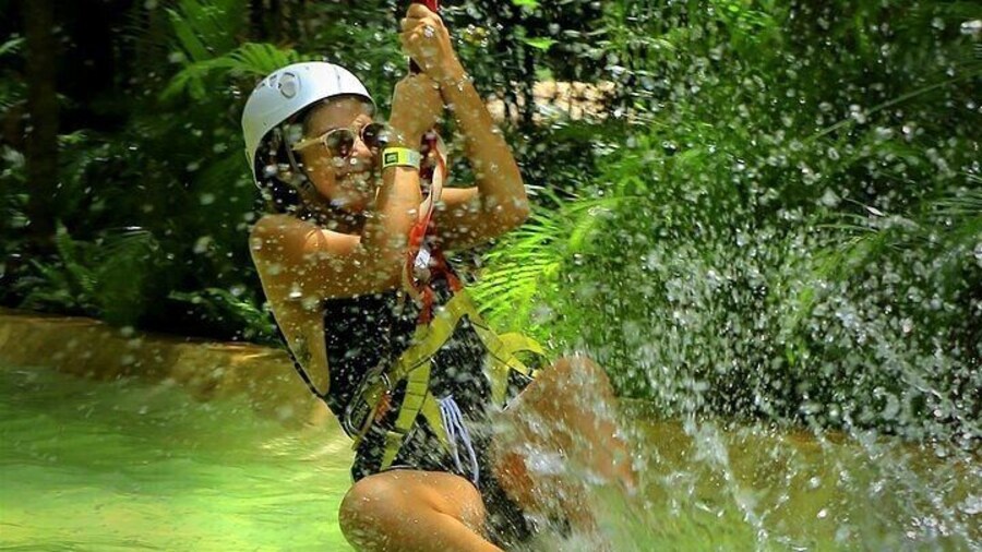 Adventure in Ziplines, ATVs and Cenote in Selvatica from Cancun