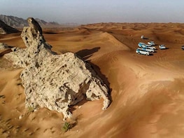 Fossil & Red Dunes Camel Rock Safari with BBQ & Sunset Camel