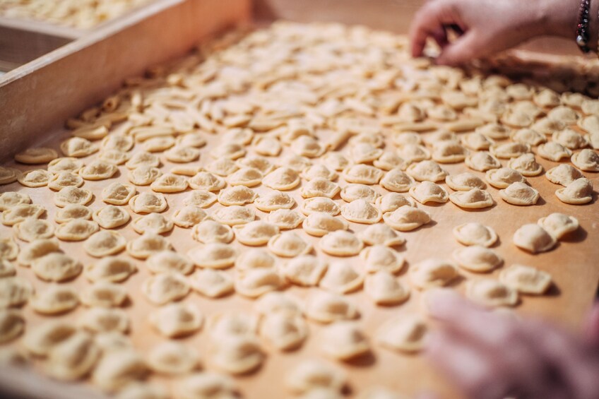 Cooking class of traditional apulian pasta