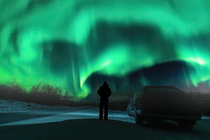 Northern Lights Chase by Car-Hunting the Secrets of the Dark
