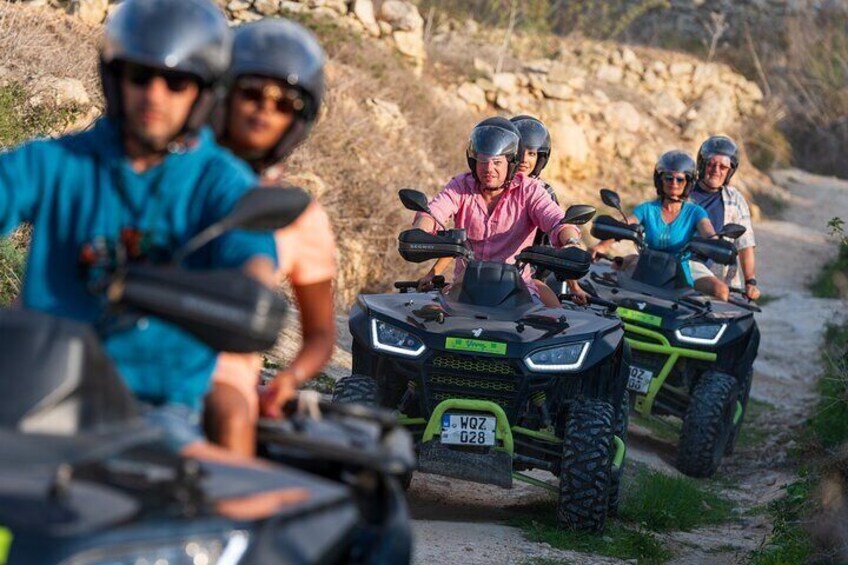 From Malta: Gozo Full-Day Quad Bike Tour incl. Lunch & Boat