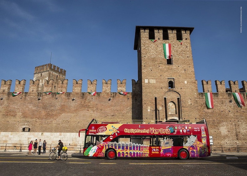 Hop-on hop-off bus in Verona