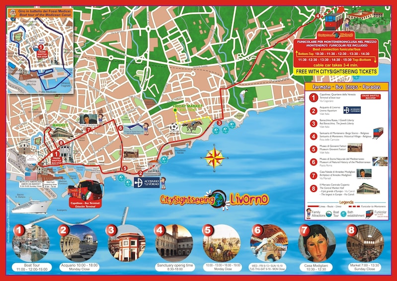 City Sightseeing Livorno Hop-on Hop-off Bus Tour