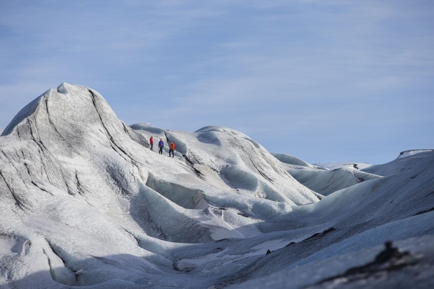 Snowy slopes in Iceland