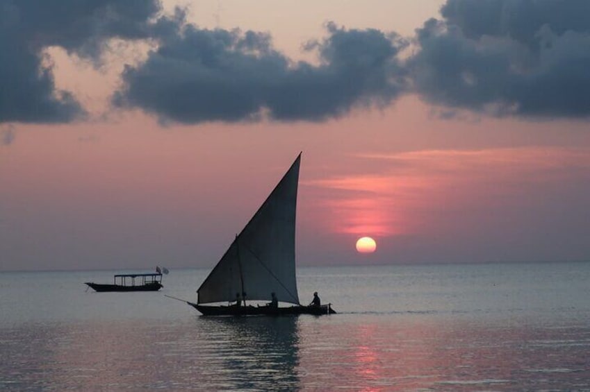 Zanzibar Sunset Dhow Cruise with Transfers.