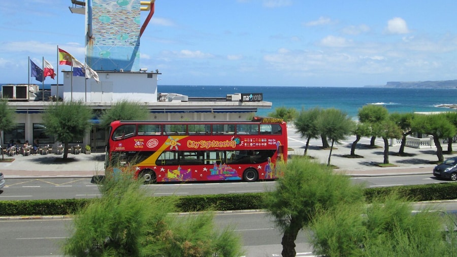 Hop-on hop-off bus in Santander