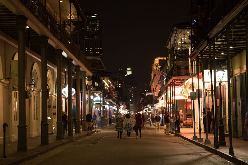 French Quarter at night in New Orleans