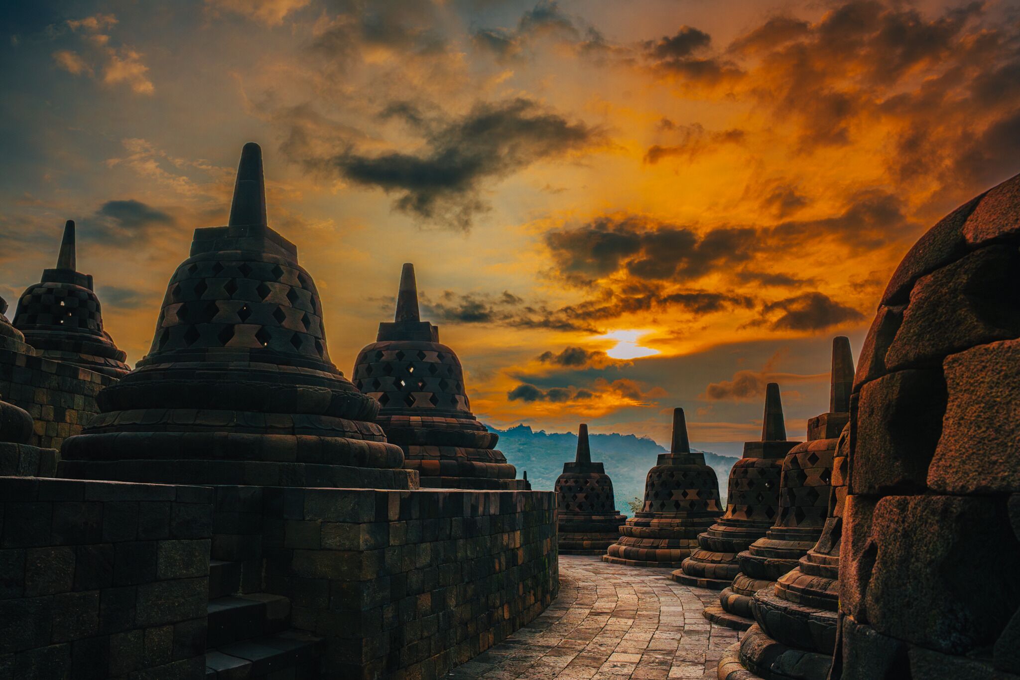 Borobudur Sunset