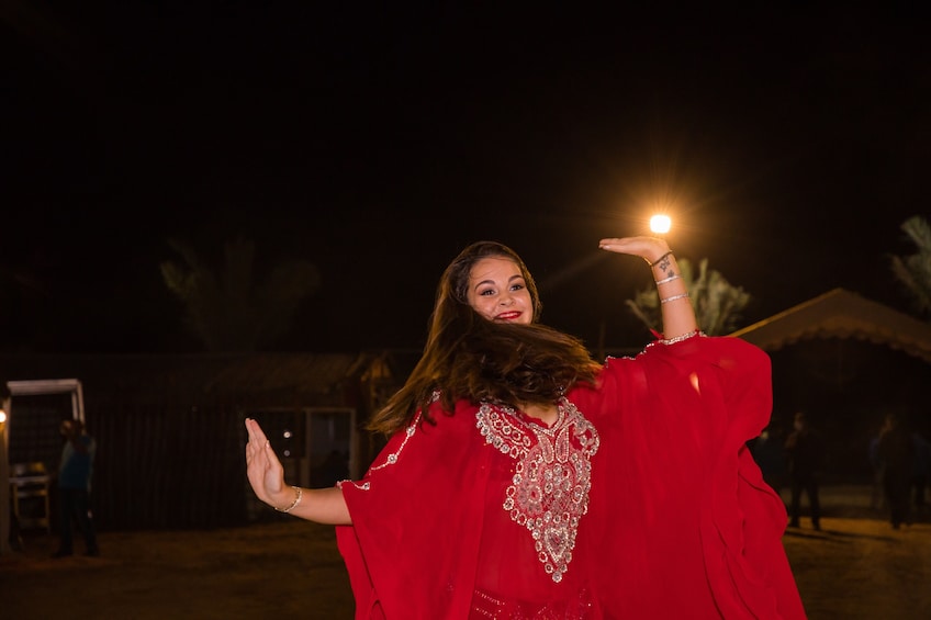 Dubai Sunset Camel Trek with BBQ Dinner
