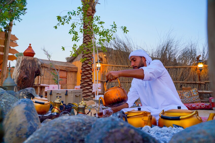 Dubai Sunset Camel Trek with BBQ Dinner